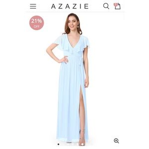 Azazie Jael Bridesmaid Dress in Sky Blue